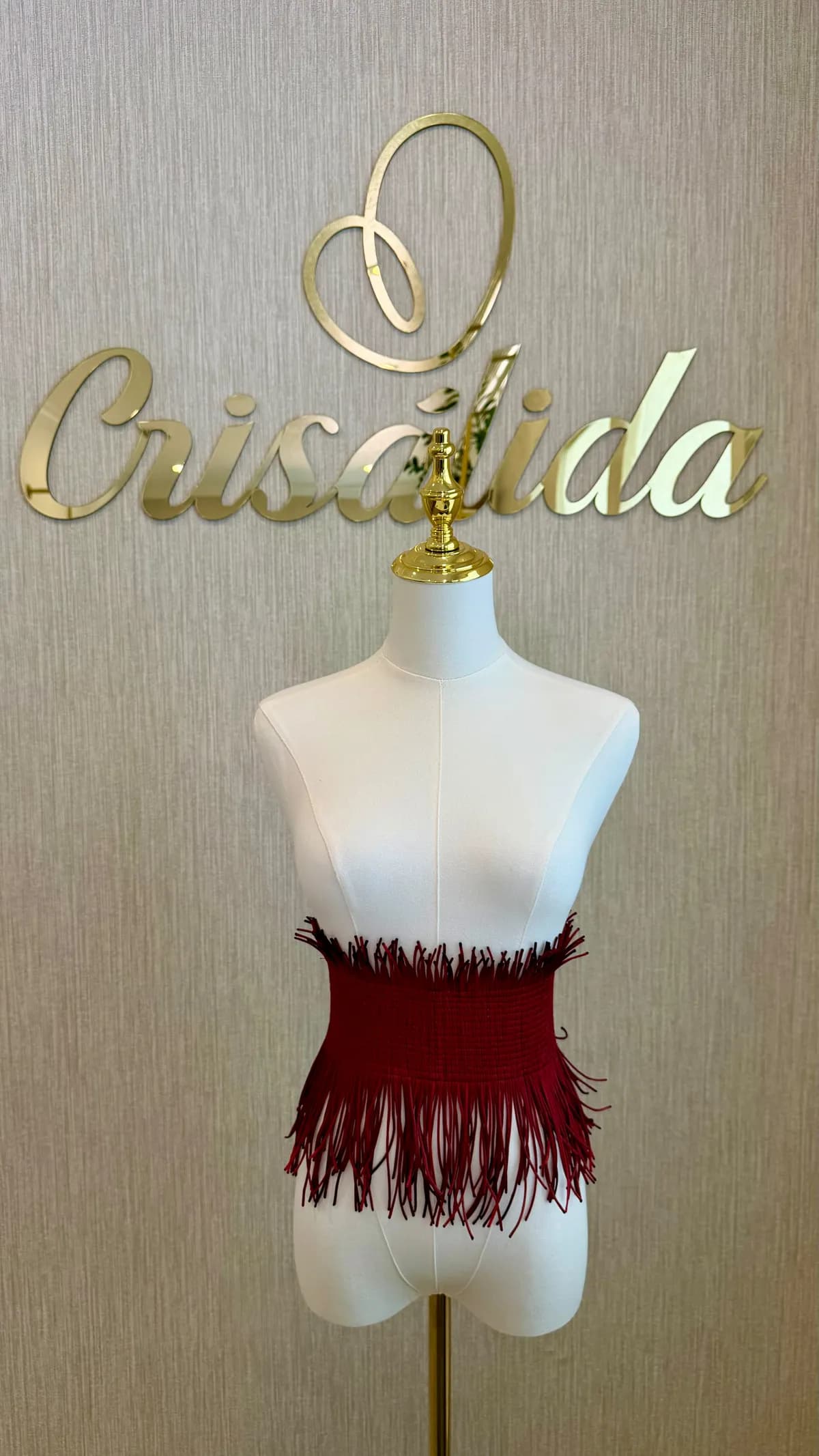 Wine fringe belt